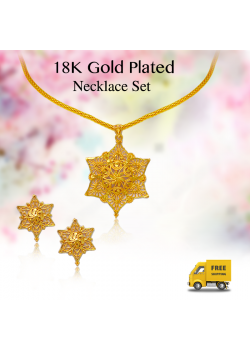 Trust Best 18K Gold Plated Fashion 6 Layer Star Pendent Necklace Set, TB012